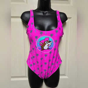 Buc-ee's Tropic Like Its Hot Neon Purple Swimsuit XS